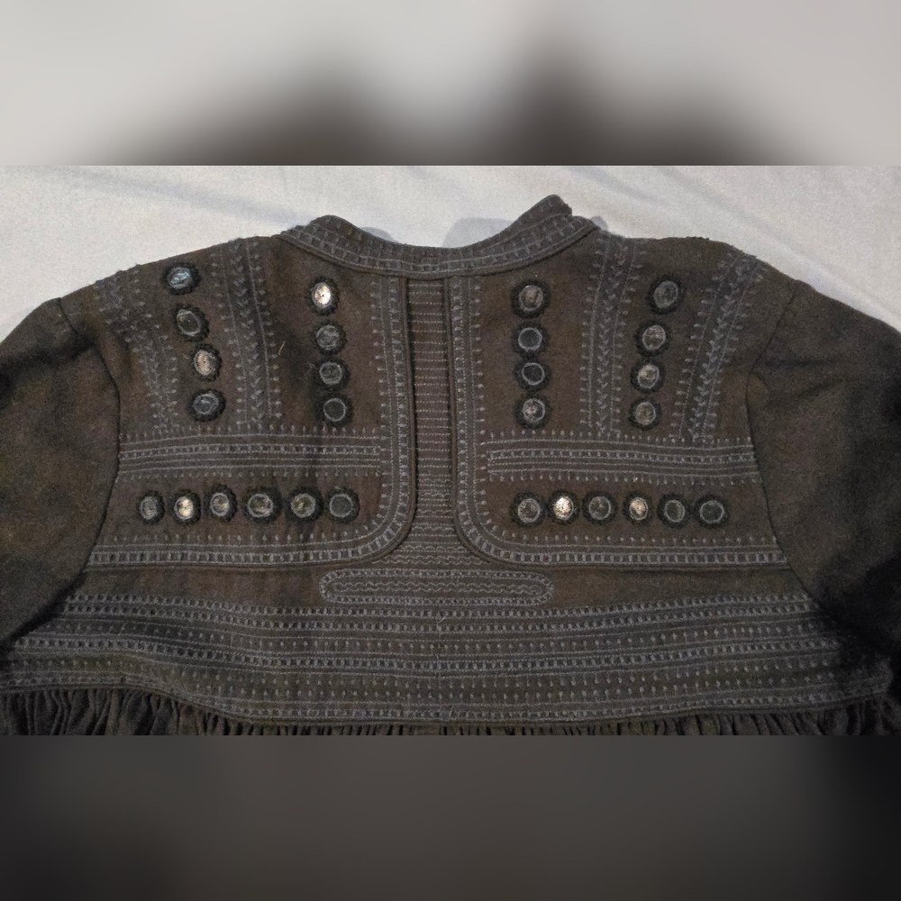 Ulla Johnson Indian Inspired Sunita Jacket with Pleats and Embroidery. Size  med - Picture 5 of 12